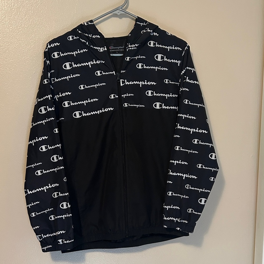 Champion Kids Black and White Windbreaker